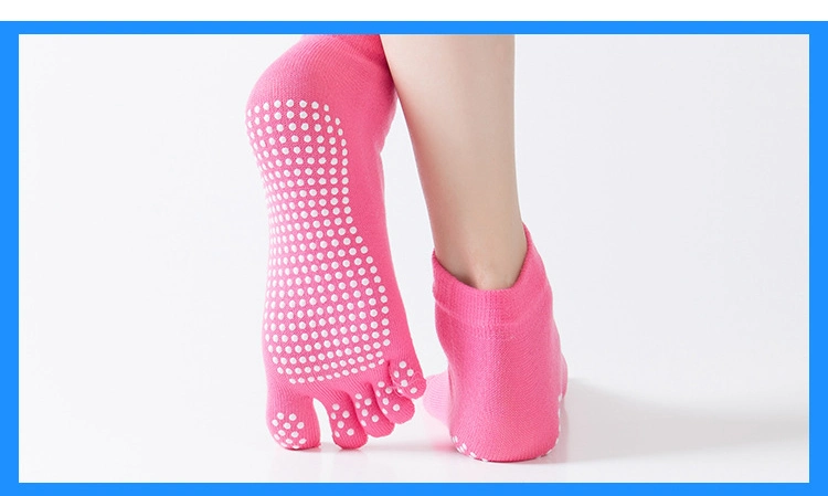 OEM& ODM Yoga Open-Toe Backless Professional Dispensing Women Yoga Five-Fingered Socks