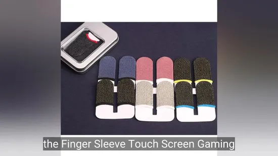 Manchon de doigt écran tactile jeu doigt gant ruban fibre Anti