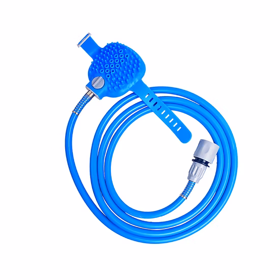 Gants de bain avec arroseur en silicone pour massage pour animaux de compagnie