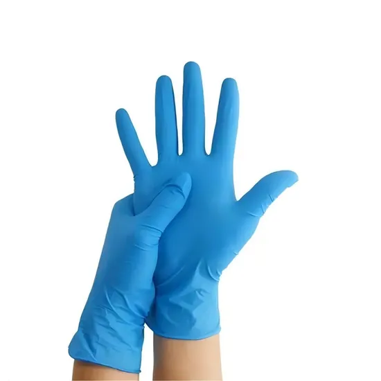 Gants en nitrile texturés, sans poudre, couleur noire