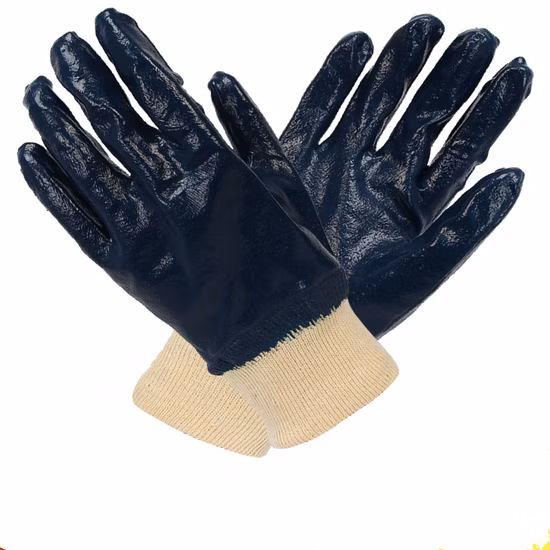 Xingyu Gants industriels entièrement enduits de nitrile en jersey de coton avec résistance à l'huile et protection accrue des mains